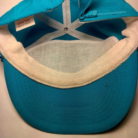 Vintage Brooklyn Freightliner Cap Hat Turquoise Blue Nylon Otto Cap Strap Back - Picture 14 of 14